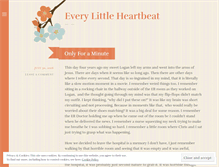 Tablet Screenshot of everylittleheartbeat.wordpress.com