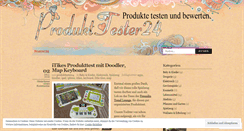 Desktop Screenshot of produkttester24.wordpress.com