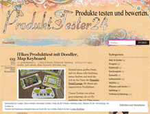 Tablet Screenshot of produkttester24.wordpress.com