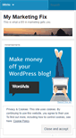 Mobile Screenshot of mymarketingfix.wordpress.com