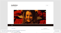 Desktop Screenshot of nuskelure.wordpress.com