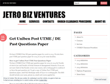 Tablet Screenshot of jetrobizventures.wordpress.com