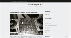Desktop Screenshot of africaatwork.wordpress.com