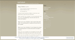 Desktop Screenshot of jesusnotebook.wordpress.com