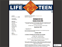 Tablet Screenshot of burlingtonlifeteen.wordpress.com