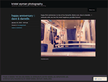 Tablet Screenshot of kristelwyman.wordpress.com