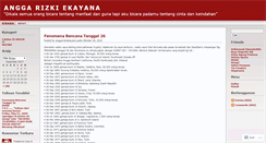 Desktop Screenshot of anggarizkiekayana.wordpress.com