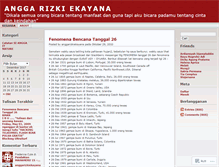 Tablet Screenshot of anggarizkiekayana.wordpress.com