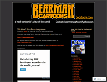 Tablet Screenshot of bearmancartoons.wordpress.com