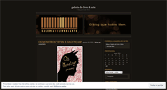 Desktop Screenshot of galeriadolivroearte.wordpress.com