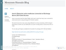 Tablet Screenshot of mouzzamh.wordpress.com
