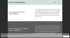 Desktop Screenshot of fashionmeetings.wordpress.com