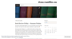 Desktop Screenshot of jennrambleson.wordpress.com