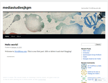 Tablet Screenshot of mediastudiesjkgm.wordpress.com