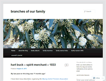 Tablet Screenshot of branchesofourfamily.wordpress.com