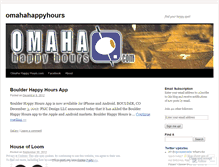 Tablet Screenshot of omahahappyhours.wordpress.com