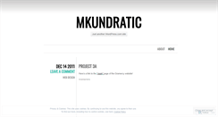 Desktop Screenshot of mkundratic.wordpress.com