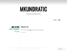 Tablet Screenshot of mkundratic.wordpress.com