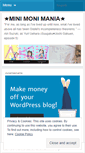 Mobile Screenshot of minimonimania.wordpress.com