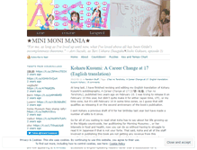 Tablet Screenshot of minimonimania.wordpress.com
