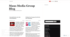 Desktop Screenshot of mausmediagroup.wordpress.com