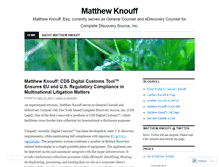 Tablet Screenshot of matthewknouff1.wordpress.com