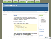 Tablet Screenshot of klikads.wordpress.com