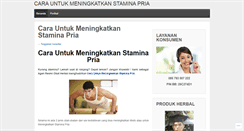 Desktop Screenshot of carauntukmeningkatkanstaminapria.wordpress.com