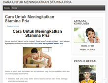 Tablet Screenshot of carauntukmeningkatkanstaminapria.wordpress.com