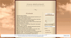 Desktop Screenshot of italiarestaurant.wordpress.com