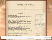 Tablet Screenshot of italiarestaurant.wordpress.com