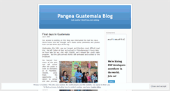 Desktop Screenshot of pangeaguatemala.wordpress.com