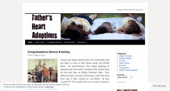 Desktop Screenshot of fathersheartadoptions.wordpress.com
