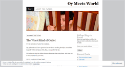 Desktop Screenshot of oymeetsworld.wordpress.com