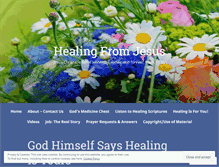 Tablet Screenshot of healingfromjesus.wordpress.com