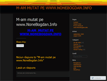 Tablet Screenshot of nonebogdan.wordpress.com