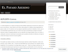 Tablet Screenshot of elpayasoasesino.wordpress.com