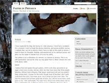 Tablet Screenshot of faithinphysics.wordpress.com