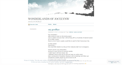 Desktop Screenshot of jwonderlands.wordpress.com