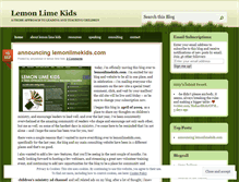 Tablet Screenshot of lemonlimekids.wordpress.com