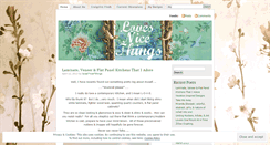 Desktop Screenshot of lovesnicethings.wordpress.com