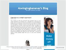 Tablet Screenshot of 4swingingbananas.wordpress.com