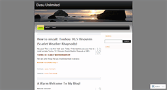 Desktop Screenshot of desuunlimited.wordpress.com