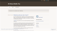 Desktop Screenshot of nettleteainfo.wordpress.com