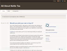 Tablet Screenshot of nettleteainfo.wordpress.com