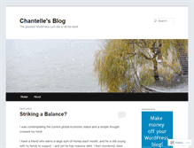 Tablet Screenshot of chantelle1runner.wordpress.com