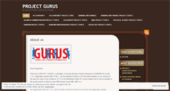 Desktop Screenshot of projectgurus.wordpress.com