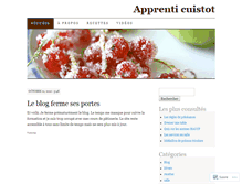 Tablet Screenshot of cuistot.wordpress.com