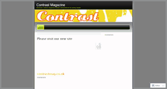 Desktop Screenshot of contrastmag.wordpress.com