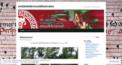 Desktop Screenshot of middelaldermusikfestivalen.wordpress.com